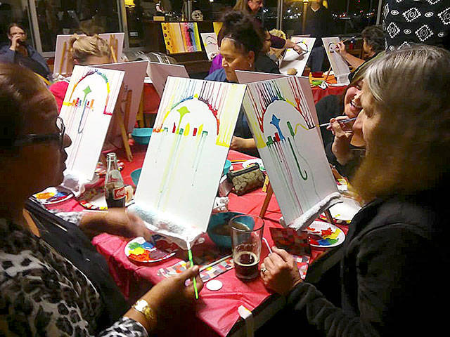 Rimbert Illustrations Paints and Pints Nights is a fun, relaxed atmosphere for people to learn and spend time with famiy and friends, or meet new people and get out of the house, said organizer Danielle Rimbert.                                Rimbert Illustrations / Courtesy