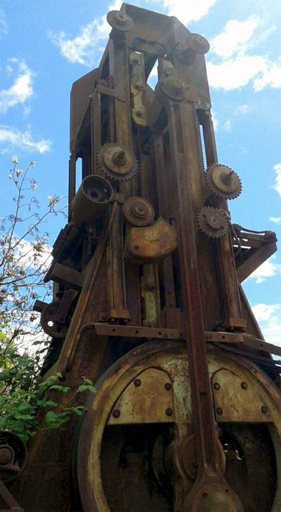 Remnants of the Westfall-Schneebeck lumber mill. (Central Kitsap History Club)