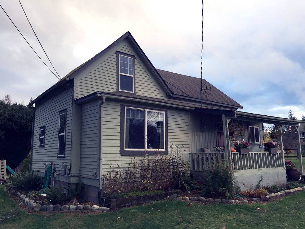 The Eliason home as it now sits at on Pugh Road after being moved some time in the 60s.