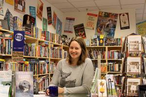 Kate Daniels, manager of the Bremerton branch of Liberty Bay Books, says Small Business Saturday is is a time of coming together. Liberty Bay Books in Bremerton and Poulsbo is hosting local authors throughout Nov. 25, Small Business Saturday.                                Michelle Beahm / Kitsap News Group file photo