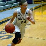 North Kitsap guard Raelee Moore drives the lane against Central Kitsap. Moore scored 23 points in her teams Opening Day victory. (Mark Krulish/Kitsap News Group)