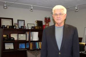 David Mitchell joined Olympic College as president in 2002. At the end of the year, hes retiring.                                Michelle Beahm / Kitsap News Group