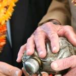 <em>The blackened canteen has become a symbol of peace among former enemies, and it represents hope for a future of peaceful understanding between peoples.</em>                                Courtesy Pacific Aviation Museum, Pearl Harbor, Hawaii