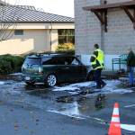 Car catches fire in Petco parking lot