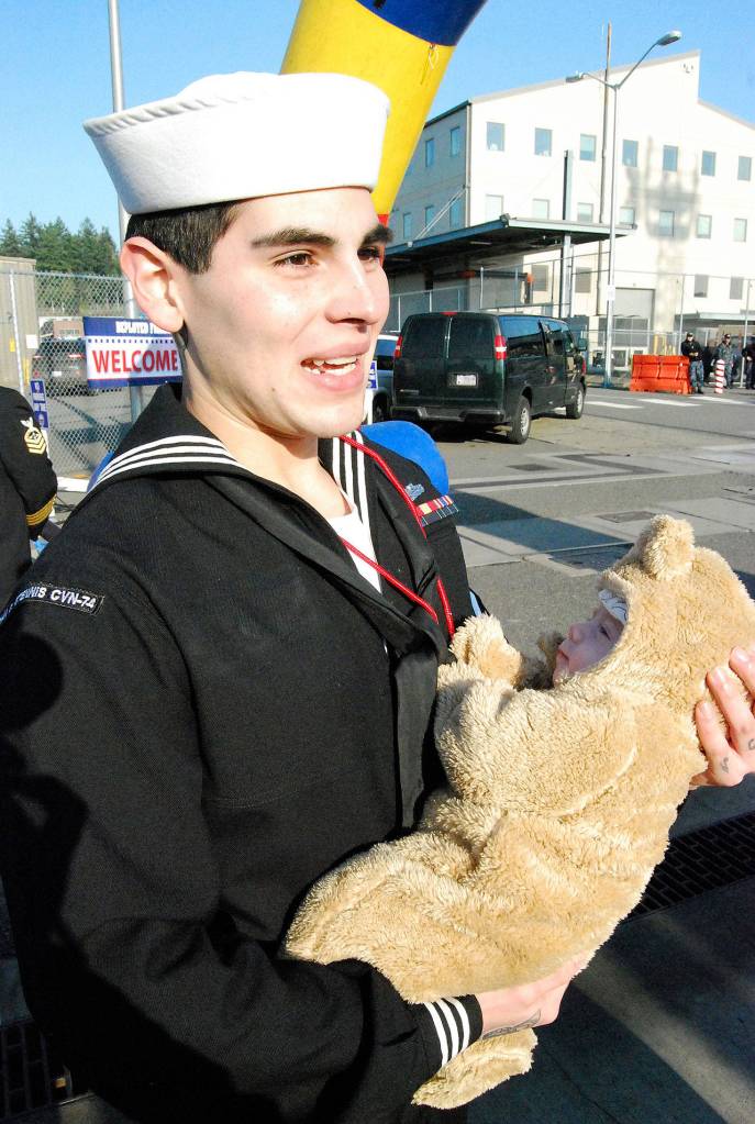 Families rejoice as USS Nimitz returns