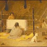 <em>A Woman Weaving a Blanket by Paul Kane (1850). </em>Royal Ontario Museum/Courtesy