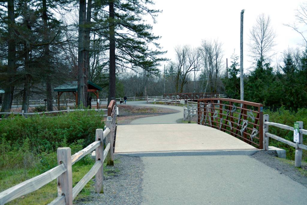 Clear Creek Trail at the Silverdale Rotary Gateway Park offers a little peace and quiet near the bustle of downtown Silverdale.