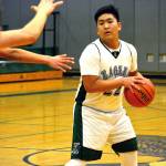 Klahowya junior Gabe Garlit scored 18 points for the Eagles in the teams first victory of the season, a 73-26 win over Chimacum on Dec. 15. (Mark Krulish/Kitsap News Group)