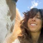 Andrea Maki with a horse she named Apache.