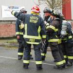 <strong>August:</strong> South Kitsap Fire and Rescue firefighters train on techniques to fight commercial building fires. In 2017, SKFRs Prop. 1 property tax levy lid lift proposal was approved by voters. (<em>Bob Smith | Kitsap Daily </em><em>News</em>)
