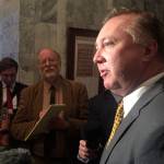 State Sen. Doug Ericksen, R-Ferndale, told reporters Jan. 8 that he wont be taking a job with the U.S. Environmental Protection Agency, <a href="http://www.bellinghamherald.com/news/local/article193252109.html" target="_blank">as reported Jan. 5 in The Bellingham Herald</a>. (WNPA Olympia Bureau)