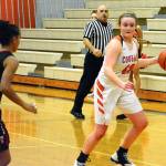 <em>Central Kitsap senior Olivia Krog had 15 points, 13 rebounds and four assists in a 59-48 loss against Yelm on Jan. 9.</em>                                Mark Krulish/Kitsap News Group