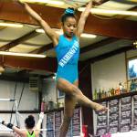 11-year-old Mya Wiley is a Level 9 gymnast at the Olympic Gymnastics Center in Silverdale. She is part a small, elite group of gymnasts that is headed to a national camp in Texas. (Mark Krulish/Kitsap News Group)