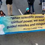 Trident missile protesters march at Kitsap Naval Base in Bangor last year as part of Martin Luther King Jr. Day observances in the Puget Sound region.                                File photo | Kitsap News Group
