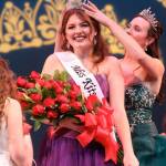 Miss Kitsap 2017 Mackenzie Zurbrugg passes her crown on to her successor, Alyssa Erickson.                                Jesse Beals/Olympic Photo Group