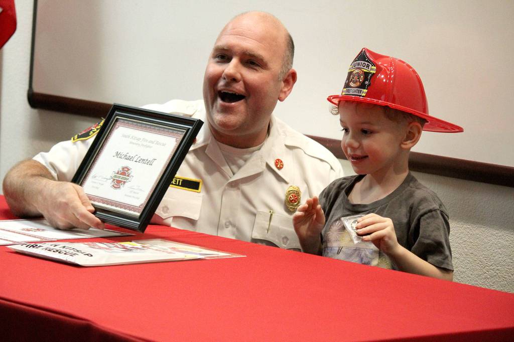 South Kitsap firefighters honored for saving boy’s life
