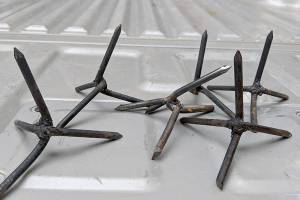 Poulsbo fire truck damaged by spike trap