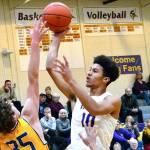 Kai Warren and North Kitsap have games remaining against Port Angeles and Sequim. The Vikings are currently tied with Port Angeles for the league lead with two games to go. (Mark Krulish/Kitsap News Group)