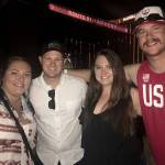 <em>From left, Bremertonians Ali Pendergrass, Nick Pendergrass, Alicia Hounsley and Tyler Hickman pose for a photo outside the Route 91 Harvest Music Festival in Las Vegas, moments before a gunman opened fire on the crowd of concertgoers, killing 58 and injuring more than 520. They assisted the injured. </em>Ali Pendergrass/Courtesy