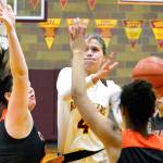 Kingston girls basketball, along with North Kitsap, should compete for a top spot in the Olympic League this season. The two teams play twice in January. (Mark Krulish/Kitsap News Group)