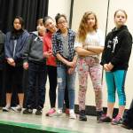 Students wait for instructions to role-play in a mock City Council session at Marcus Whitman Middle School. (Bob Smith | Kitsap Daily News)