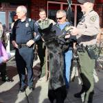 <em>Kitsap County Sheriffs Deputy Aaron Baker, with the K-9 unit, thanks the Gavin Buchanan Memorial Foundation for their fundraising efforts.</em> (Michelle Beahm | Kitsap Daily News)