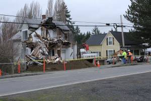 City of Poulsbo demolishes second Dogfish Creek house