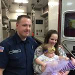 Baby born in ambulance during snowstorm celebrates first birthday