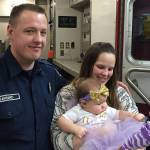 Baby born in ambulance during snowstorm celebrates first birthday