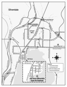 <em>Use these alternate routes to and from Old Town Silverdale.</em> Visit Kitsap