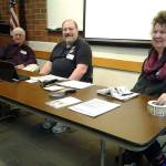 Ready and waiting to help: From left, Poulsbo poll workers Bert Johnson, Brian Stengele, and Susan Addy. Not pictured: Hazel Simpson. (Richard Walker/Kitsap News Group)                                Its Election Day. Ballots must be postmarked today, or deposited into a ballot drop box by 8 p.m. (Richard Walker/Kitsap News Group)