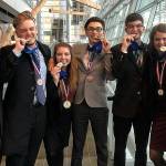 These students qualified for the state DECA competition. (Photo courtesy Betsi Feider)