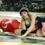 North Kitsaps Holly Beaudoin made it to the state finals in the girls tournament for the second year in a row, taking second place at 110 pounds. (Mark Krulish/Kitsap News Group)