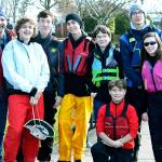 From left to right: Bruce Chandler, Morgan Chandler, Noah Pluska, Ian McConkey, Victor Taylor, Trenton Rodriguez, Santiago Portillo and Annelise Pardee. (Mark Krulish/Kitsap News Group)