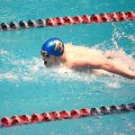 Bremertons Nathan Rubie was one of Kitsaps top swimmers in the 100-yard butterfly event. He took third place at the state meet with a time of 51.12. (Mark Krulish/Kitsap News Group)