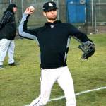 Dusty Garcia warms up during spring practice for South Kitsap. He will attend Arizona State next year to play college baseball.                                Mark Krulish | Kitsap News Group