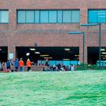 Students at South Kitsap High School hold a walkout in protest of gun violence. Photo by Bob Smith