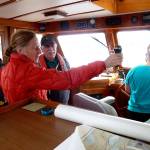 A student practices navigation while underway during practical hours of a Bremerton Sail and Power Squadron class.                                Rick Hurst / Bremerton Sail and Power Squadron