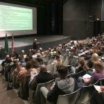 A capacity audience at South Kitsap Highs auditorium March 28 took part in a forum organized by South Kitsap School District to provide community members an overview of the state of the districts facilities and an opportunity to provide school leaders with input. (SKSD photo)