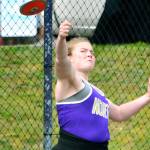 Alexandra Payne set a new meet record in the discus with a throw of 113-11. Payne is currently ranked second in the hammer throw, fourth in discus and ninth in shotput in 2A. (Mark Krulish/Kitsap News Group)