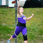 Alexandra Payne set a new meet record in the discus with a throw of 113-11. Payne is currently ranked second in the hammer throw, fourth in discus and ninth in shotput in 2A. (Mark Krulish/Kitsap News Group)