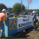 New Port sign replaces one destroyed by hit-and-run driver