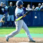 North Kitsap DH Tucker Gowin drove in two runs for the Vikings in the 5-4 loss to Port Angeles. (Mark Krulish/Kitsap News Group)