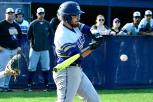 North Kitsap DH Tucker Gowin drove in two runs for the Vikings in the 5-4 loss to Port Angeles. (Mark Krulish/Kitsap News Group)