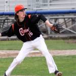 Chandler Lindstrom throws off the bump in the sixth inning of Central Kitsaps game against Yelm on April 30. Jacob Moore | Kitsap Daily News