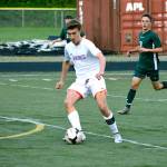 Nate Blanchard scored the first goal of the game for the Vikings in a 3-0 shutout of Port Angeles. (Mark Krulish/Kitsap News Group)