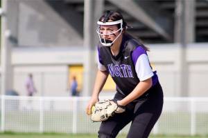 NK junior pitcher Sarah Smith tosses a pitch in the third inning against Bremerton on May 3. She finished the game with 11 strikeouts. Jacob Moore | Kitsap Daily News