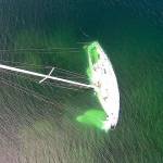 Vessel aground in Sinclair Inlet