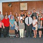 Educators and students from South Kitsap School District are honored by the Port Orchard Masonic Lodge for their achievements in the classroom. (South Kitsap School District photo)