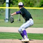 Junior pitcher Isaac Richardson tosses a pitch in his teams game against Fife on May 12. He gave up just three earned runs. Mark Krulish | Kitsap Daily News
